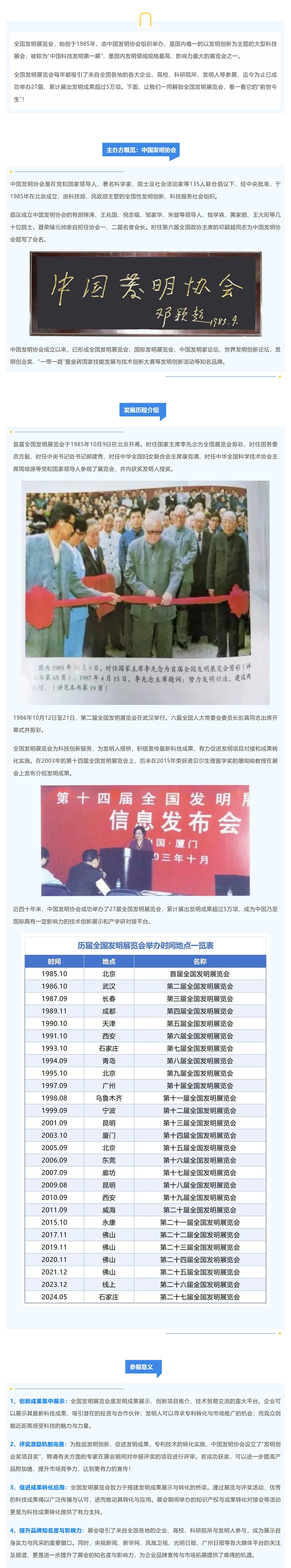 含金量MAX，解鎖全國發明展覽會的“前世今生”！_壹伴長圖1
